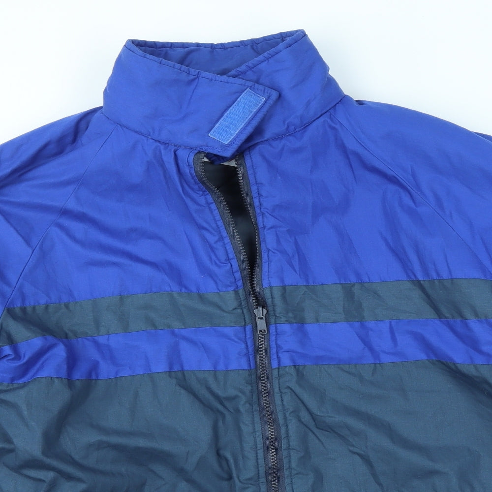 Preworn Mens Blue   Overcoat Coat Size L