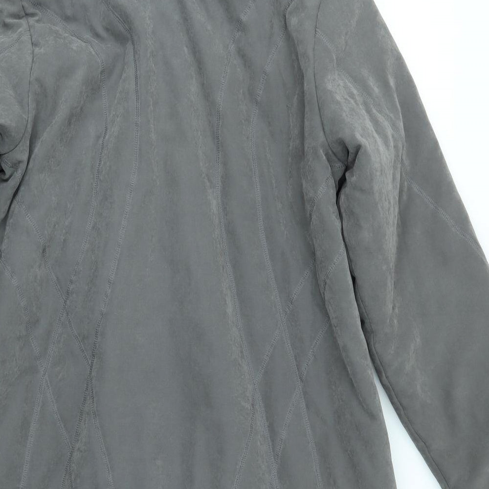DAVID BARRY Womens Grey   Overcoat Coat Size 14