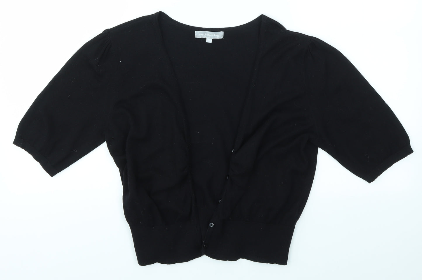 REDHERRING Womens Black   Cardigan Jumper Size 16