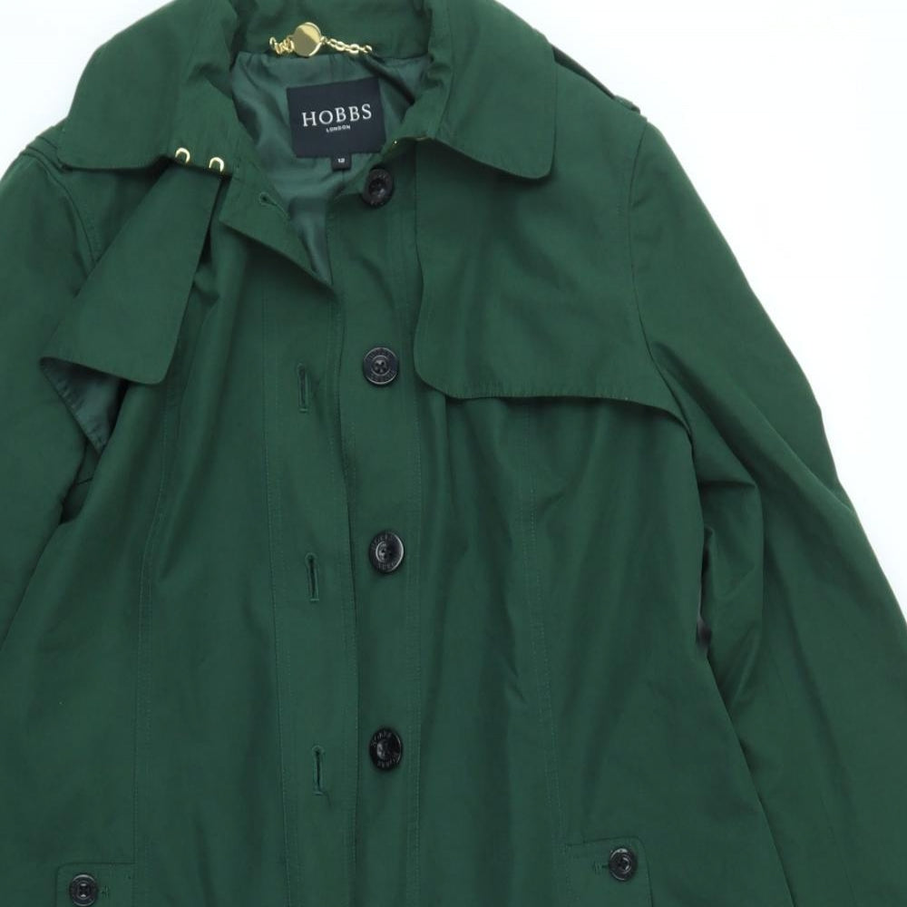 Hobbs Womens Green   Overcoat Coat