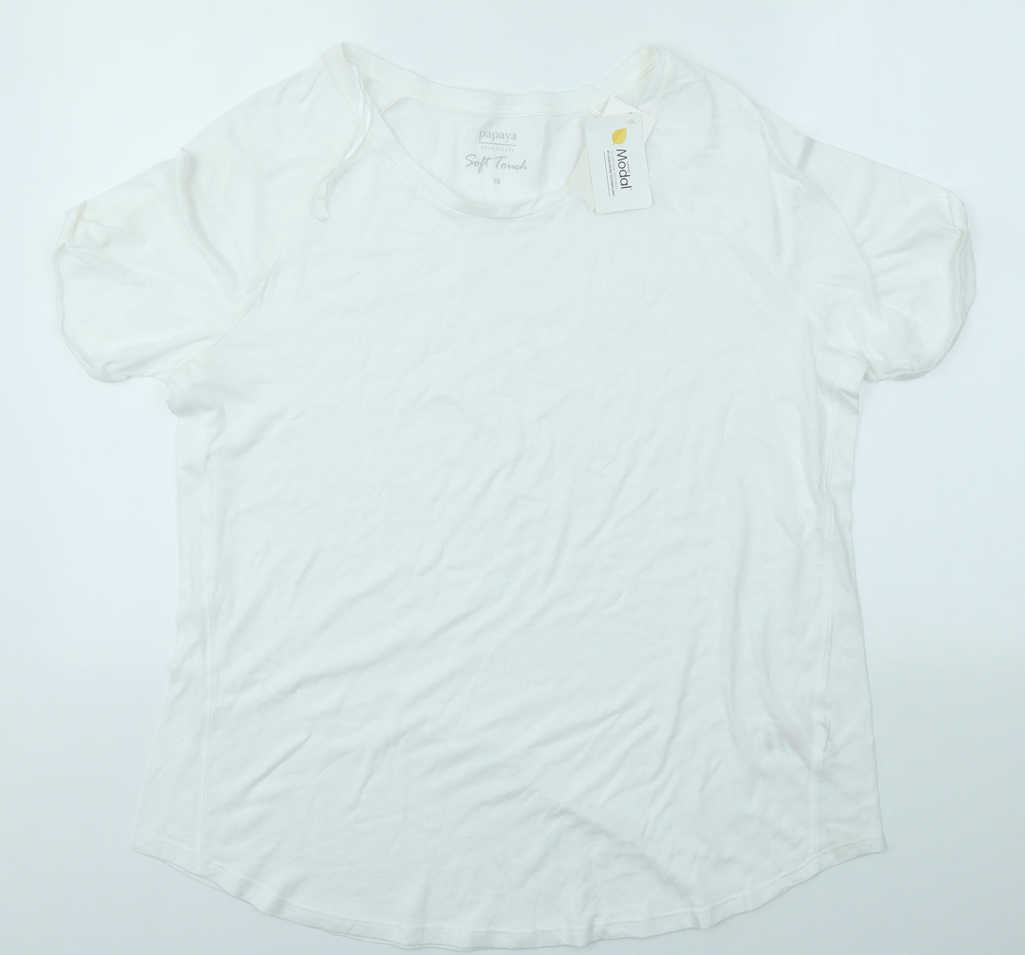 Matalan Womens White   Basic T-Shirt Size 18