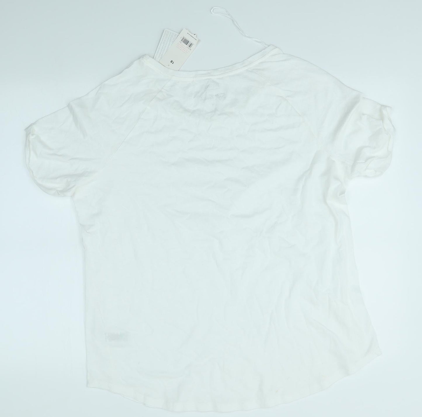 Matalan Womens White   Basic T-Shirt Size 18