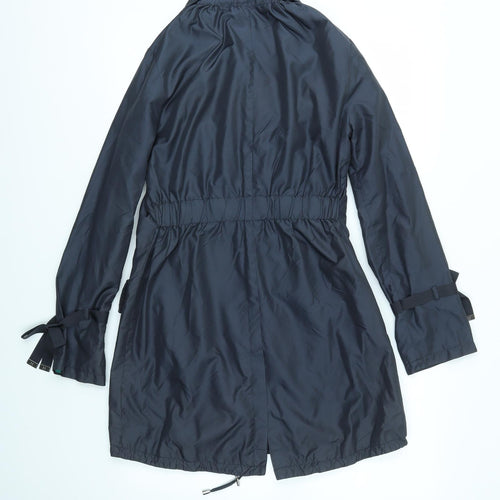 Betty Jackson Womens Blue   Overcoat Coat Size 8