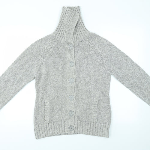 BHS Womens Grey   Cardigan Jumper Size 14