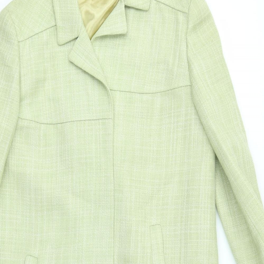 Trevira Womens Green   Overcoat Coat Size 14