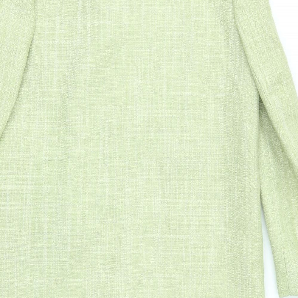 Trevira Womens Green   Overcoat Coat Size 14