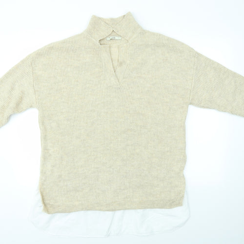 George Womens Beige   Pullover Jumper Size L