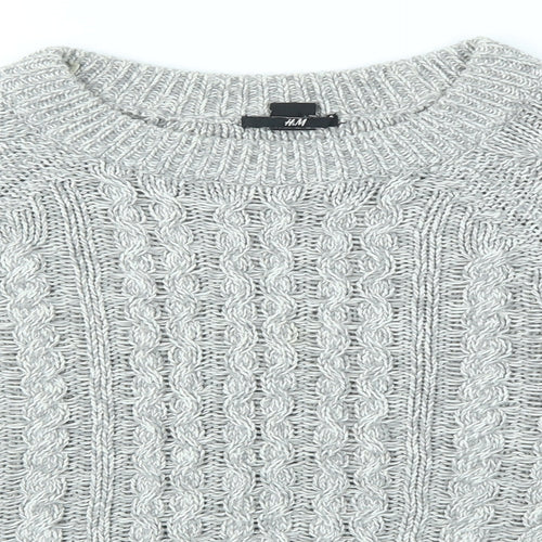H&M Womens Grey   Pullover Jumper Size S