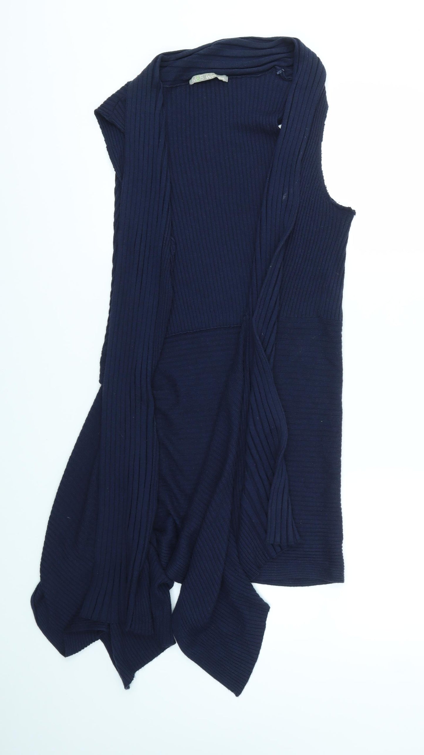 M&S Womens Blue   Cardigan Jumper Size 16