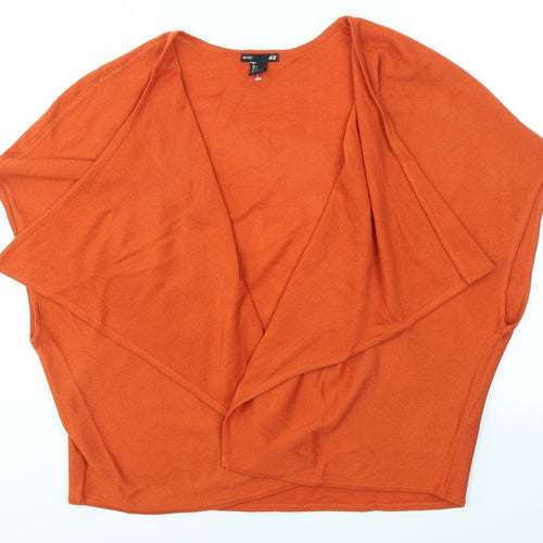 H&M Womens Orange   Cardigan Jumper Size S