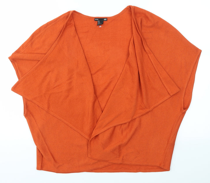 H&M Womens Orange   Cardigan Jumper Size S