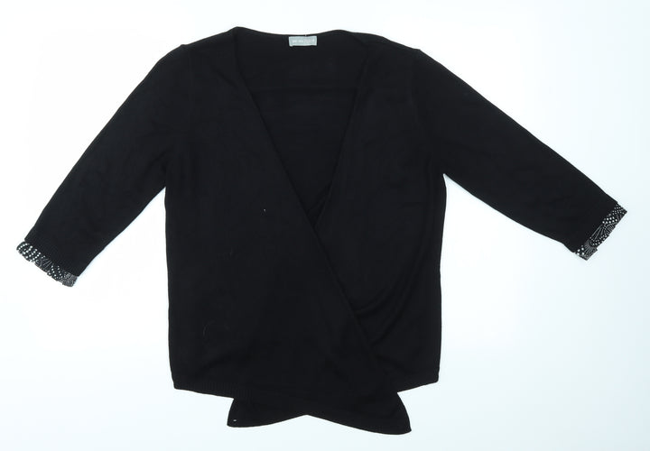 Per Una Womens Black Cardigan Jumper Size 14