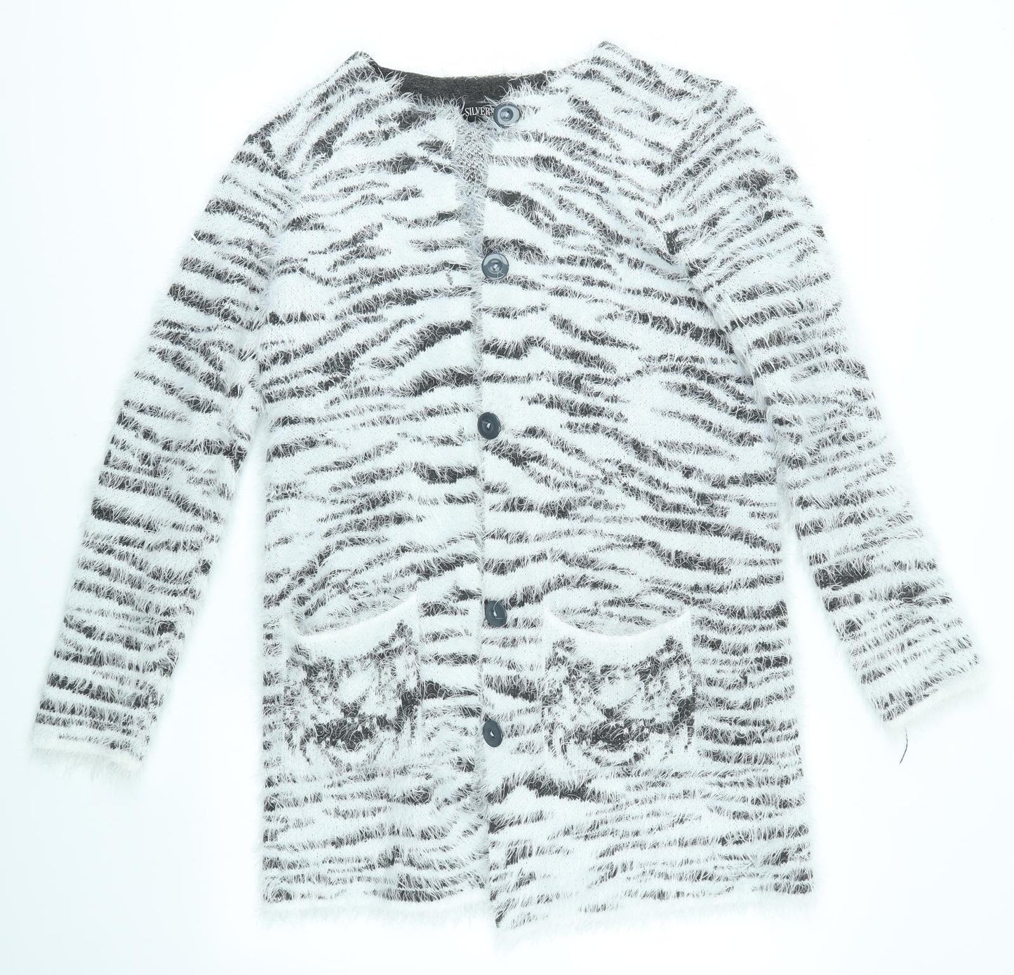SILVER SWAN Womens Multicoloured   Cardigan Jumper Size XL