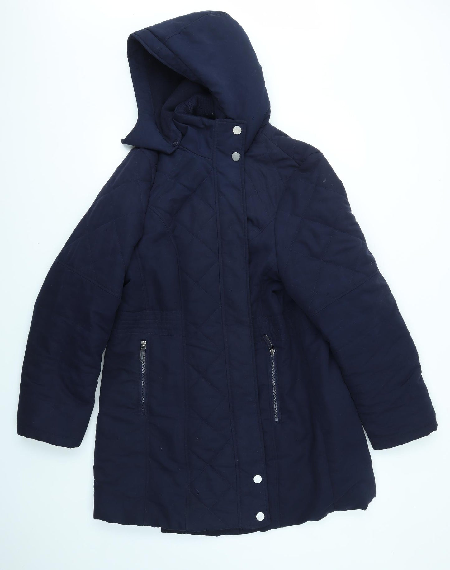 Roman Womens Blue   Overcoat Coat Size XL