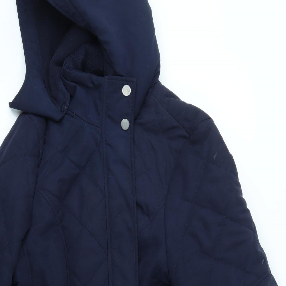Roman Womens Blue   Overcoat Coat Size XL