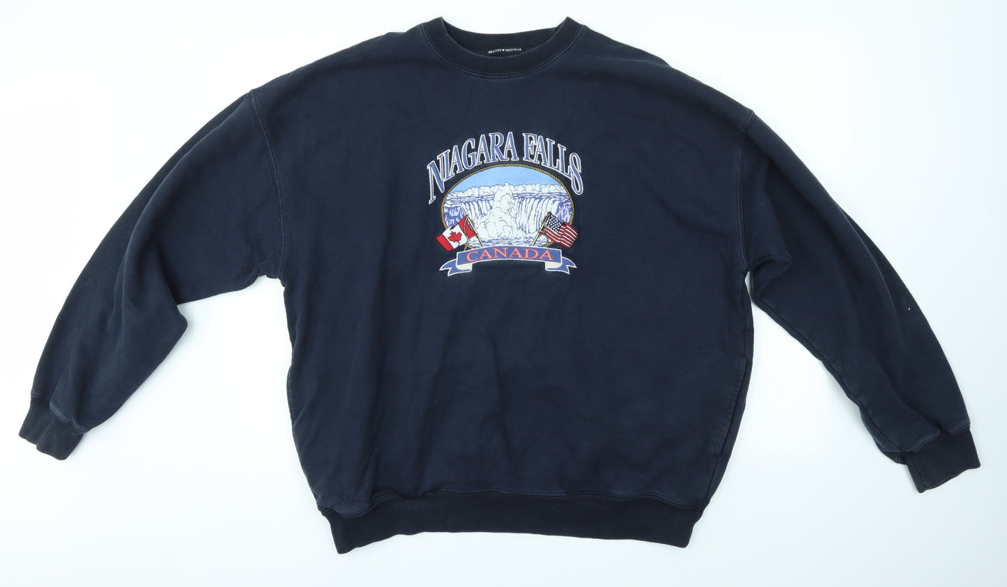 Brandy Melville Mens Blue   Pullover Jumper Size XL  - NIAGARA FALLS