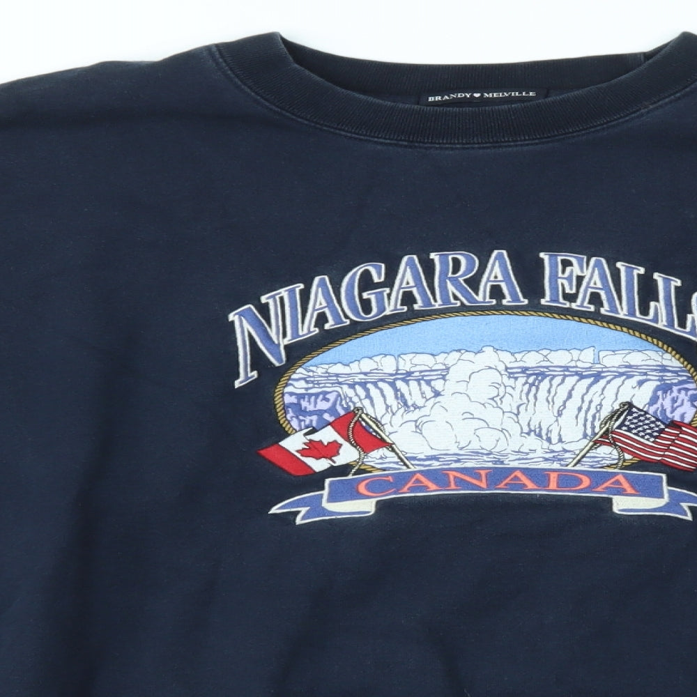 Brandy Melville Mens Blue   Pullover Jumper Size XL  - NIAGARA FALLS