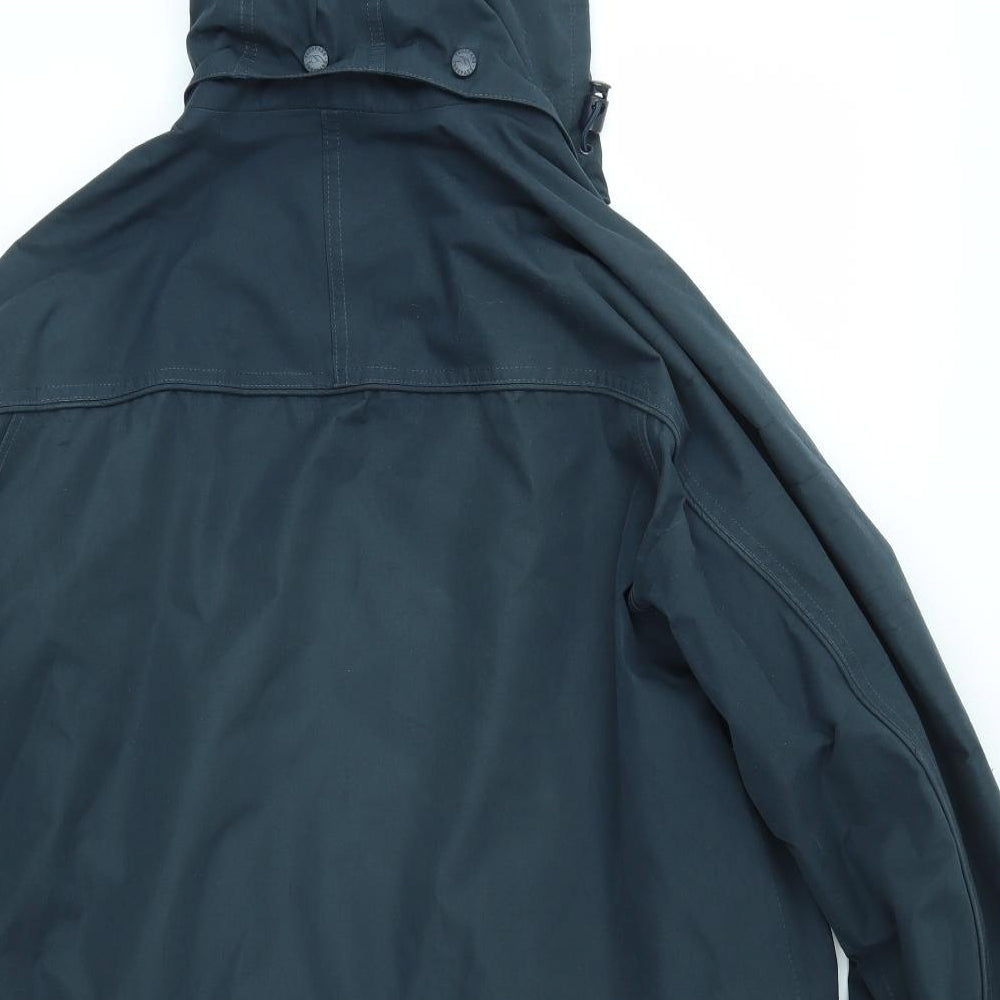 Trespass Mens Blue   Overcoat Coat Size M