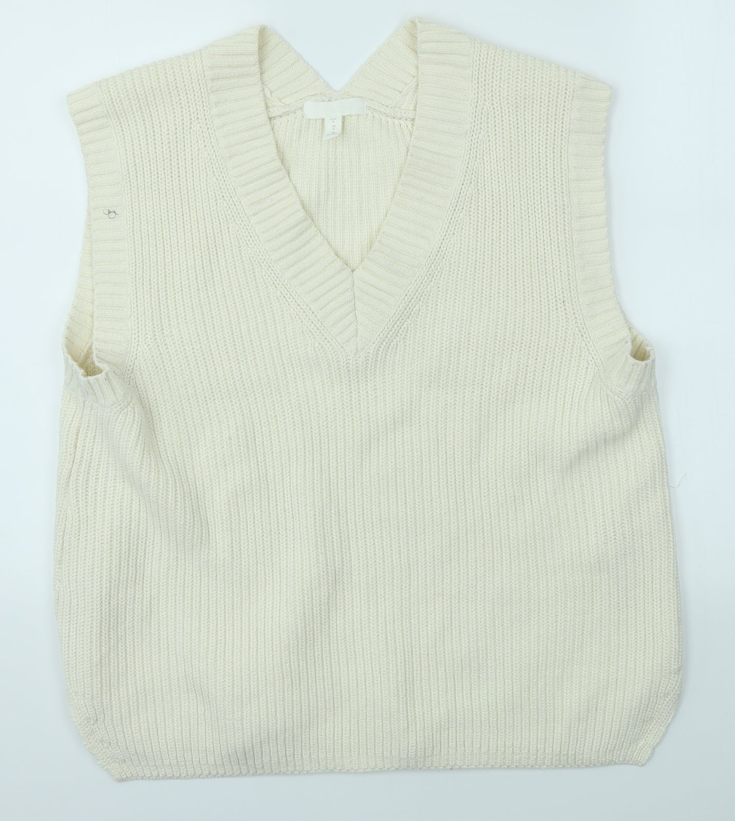 H&M Womens Ivory   Pullover Jumper Size S