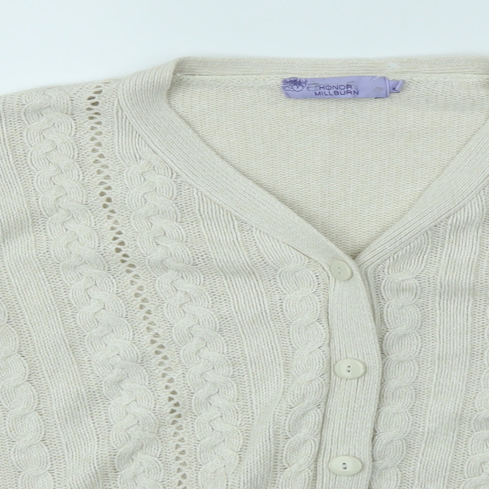 HONOR MILLBURN Womens Ivory   Pullover Jumper Size S