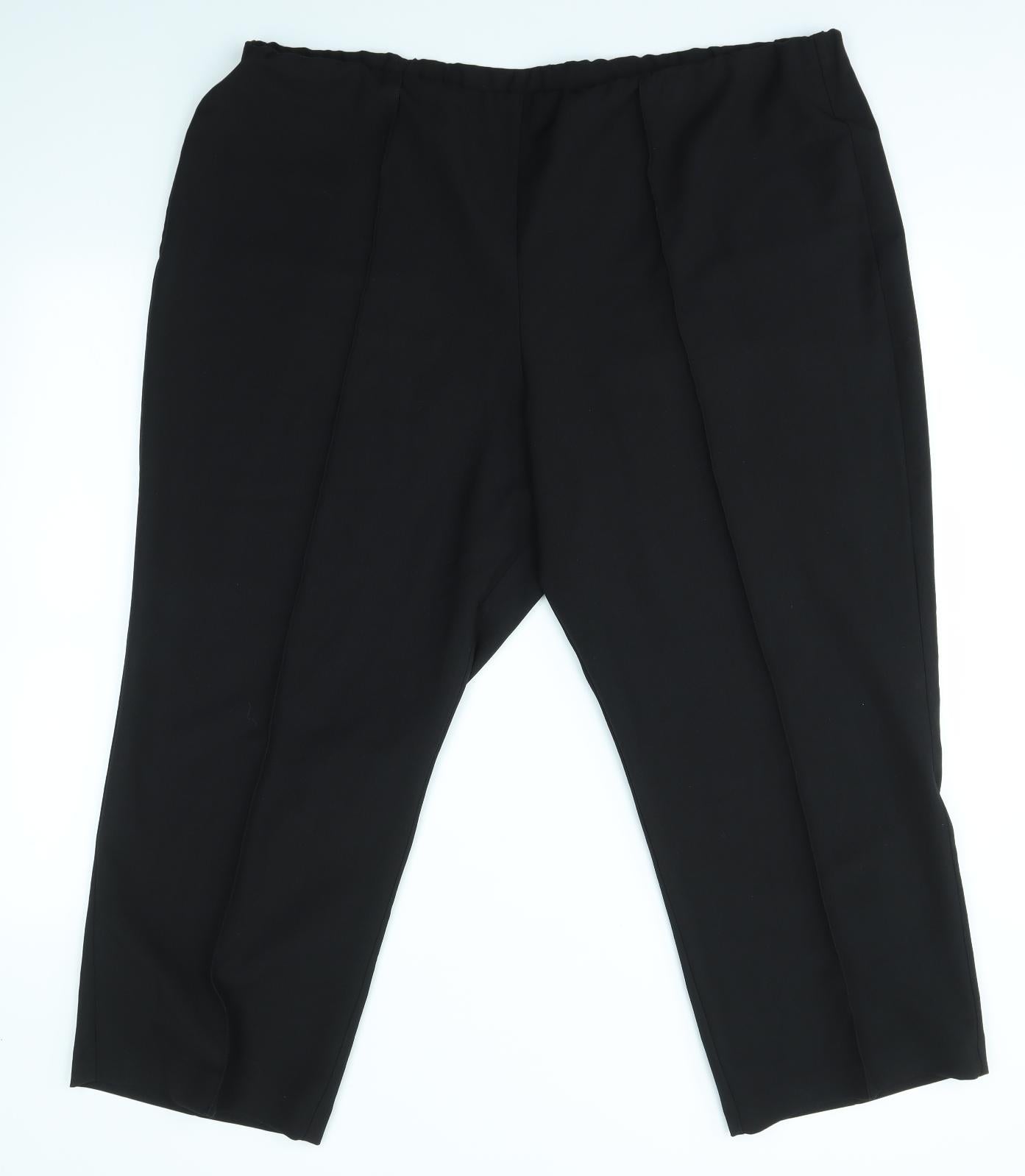 Bonmarché Womens Black   Dress Pants Trousers Size 24 L24 in