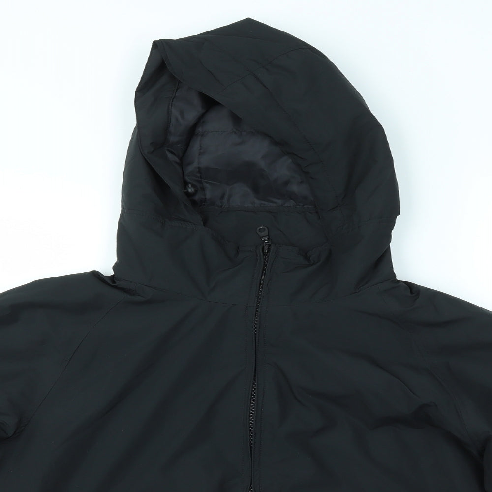 Uniqlo Mens Black   Overcoat Coat Size M