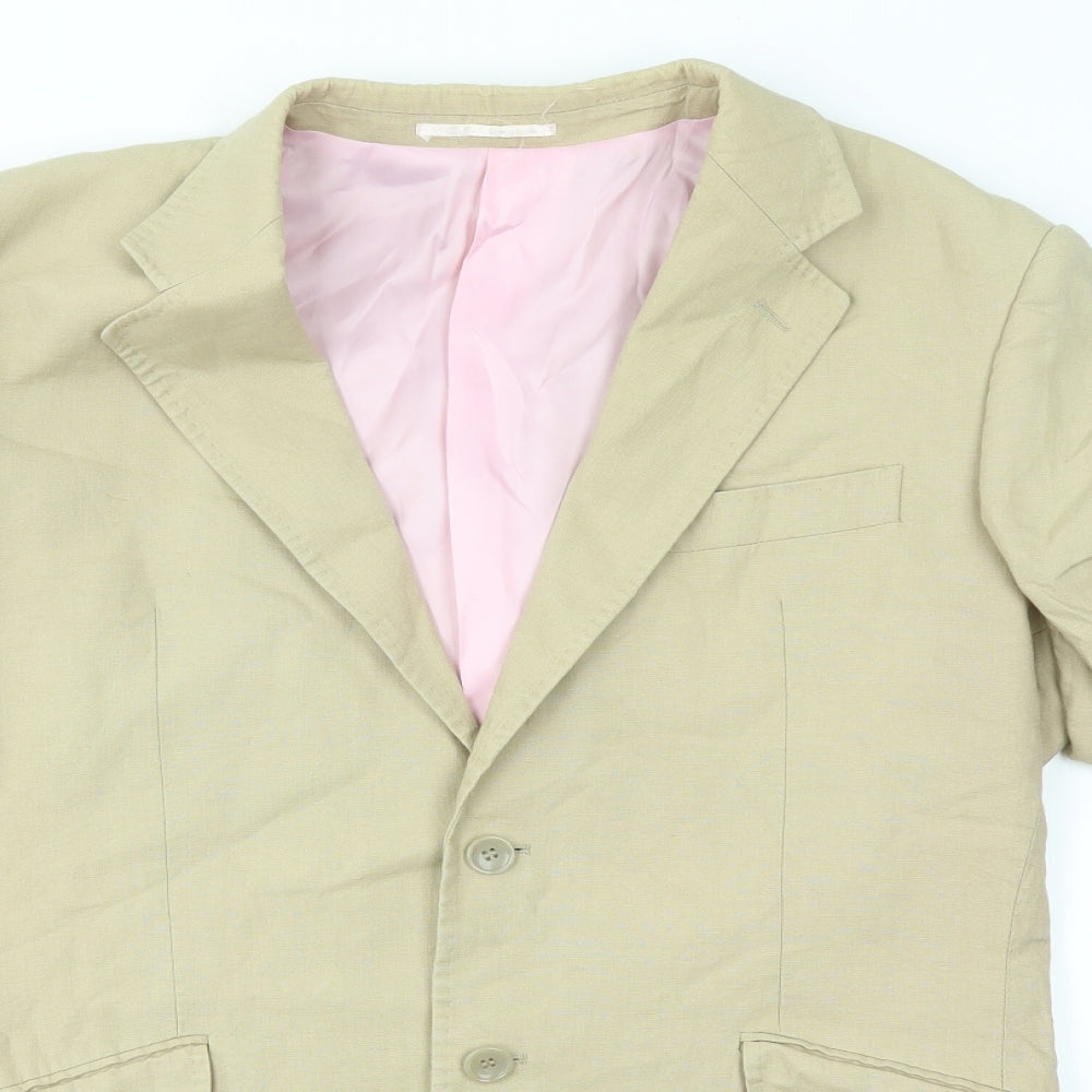 Duffer of St. George Mens Brown    Suit Jacket Size 42