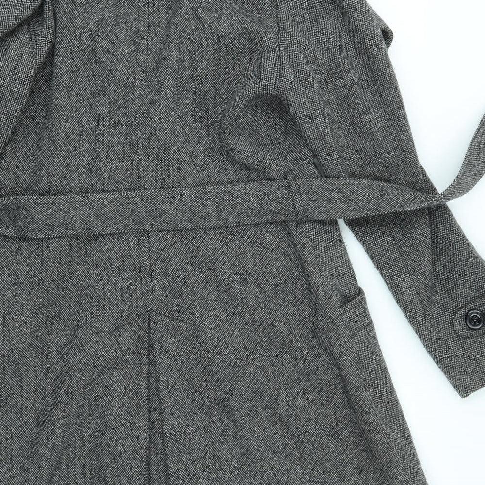 NEXT Womens Grey   Overcoat Coat Size 12