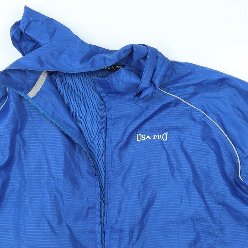 USA Pro Womens Blue   Rain Coat Coat Size 18
