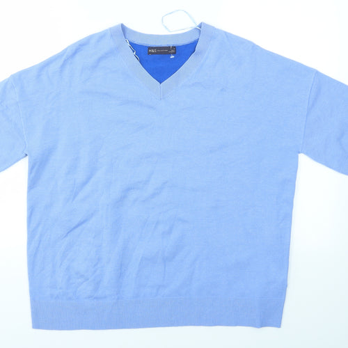M&S Womens Blue   Pullover Jumper Size 14