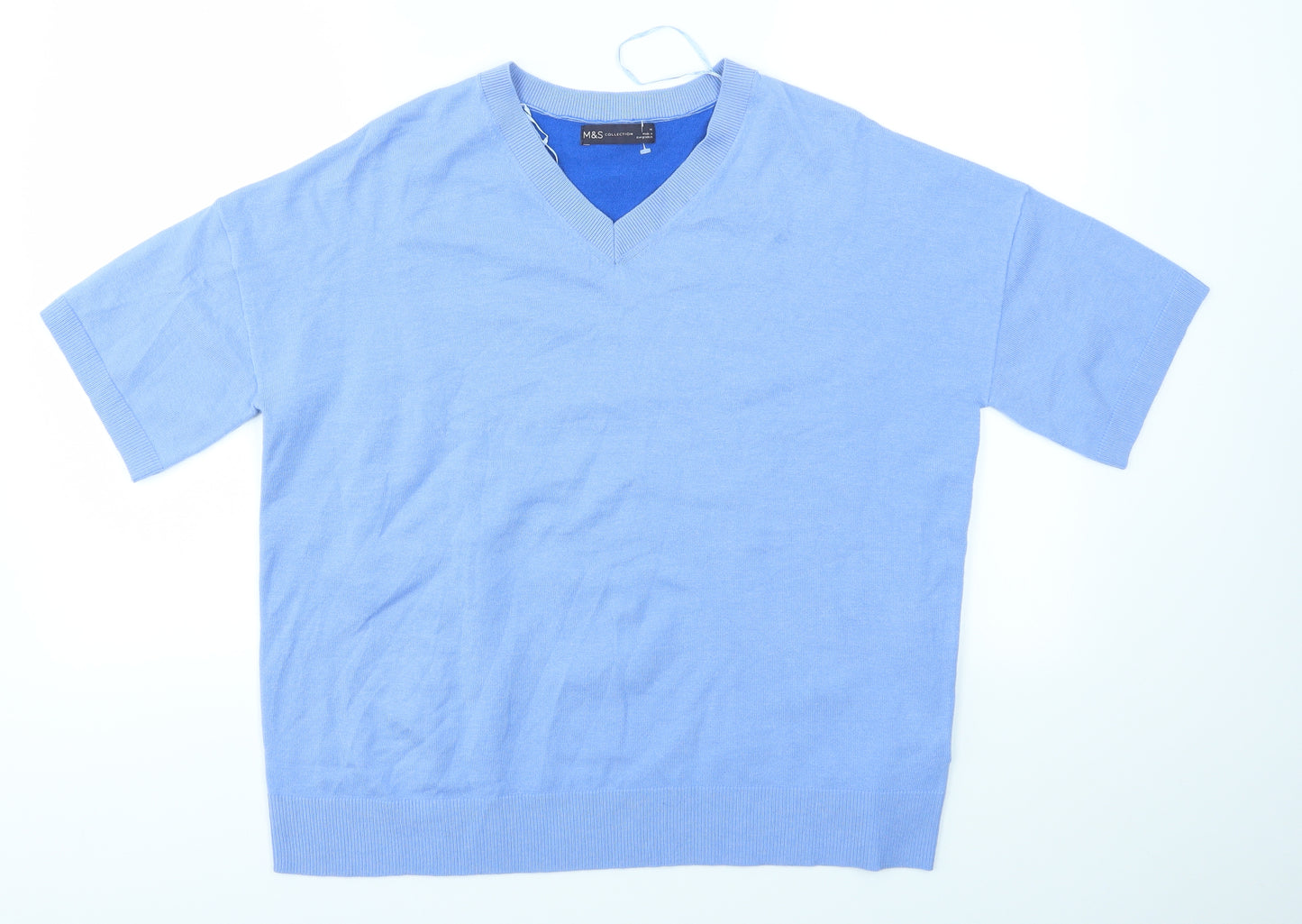 M&S Womens Blue   Pullover Jumper Size 14