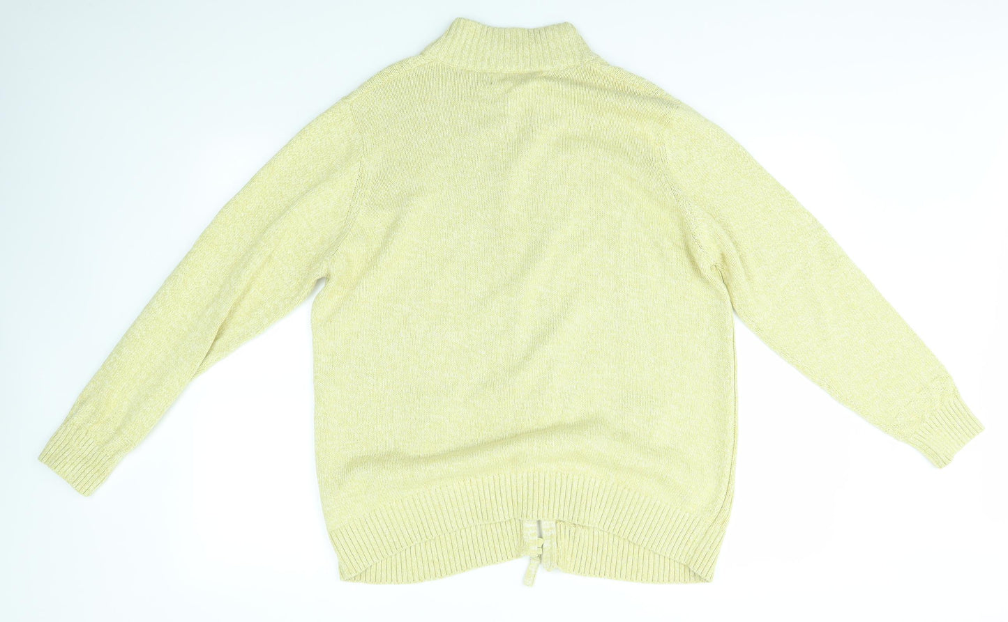 ISLE Womens Yellow   Full Zip Jumper Size XL