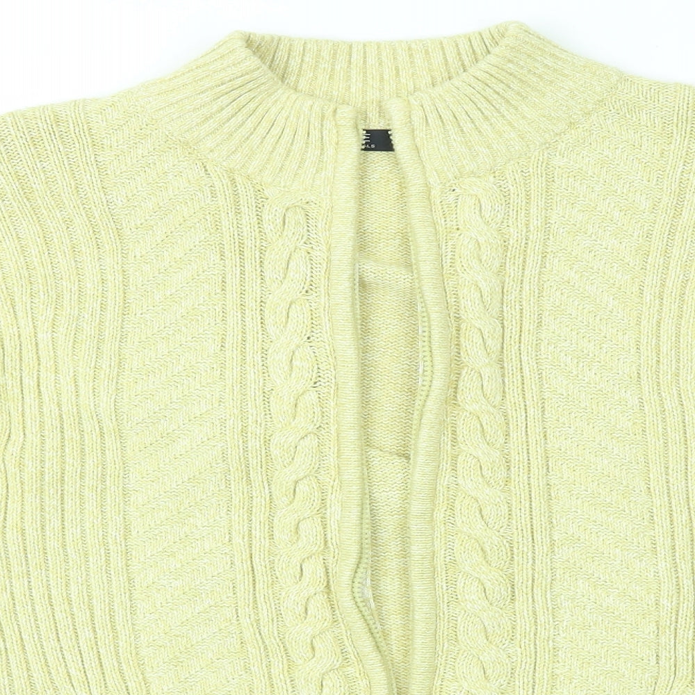 ISLE Womens Yellow   Full Zip Jumper Size XL