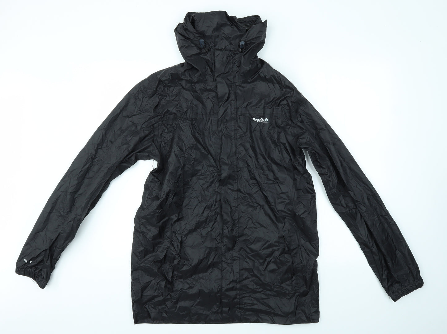 Regatta Mens Black   Rain Coat Coat Size M