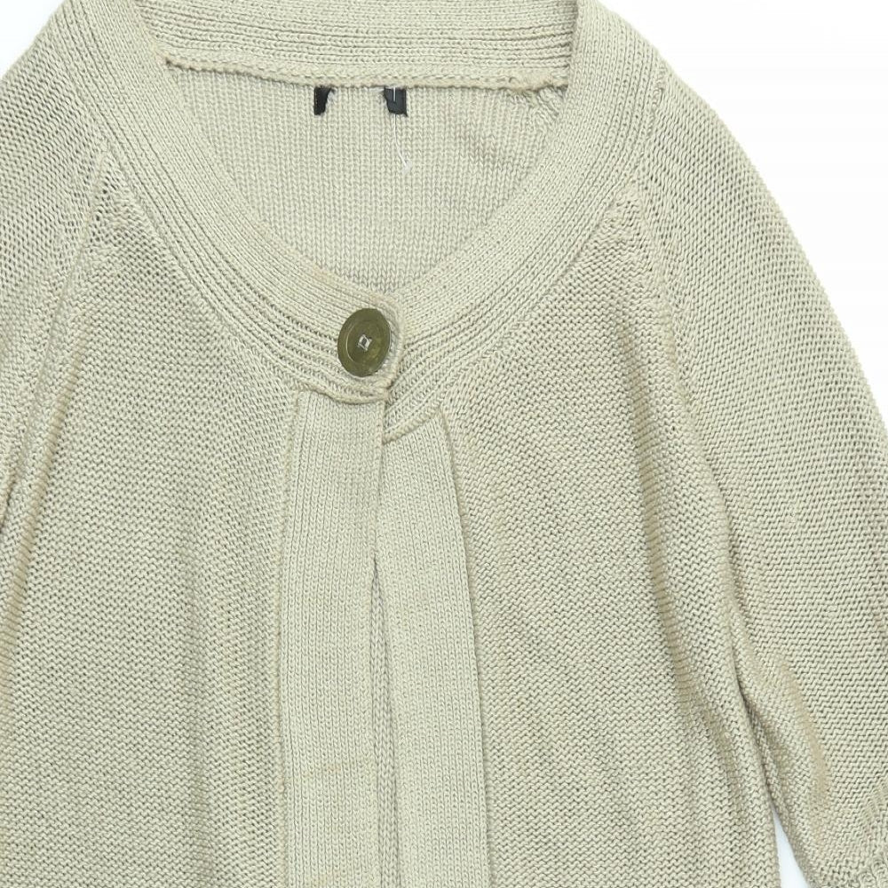 Preworn Womens Brown   Cardigan Jumper Size 14