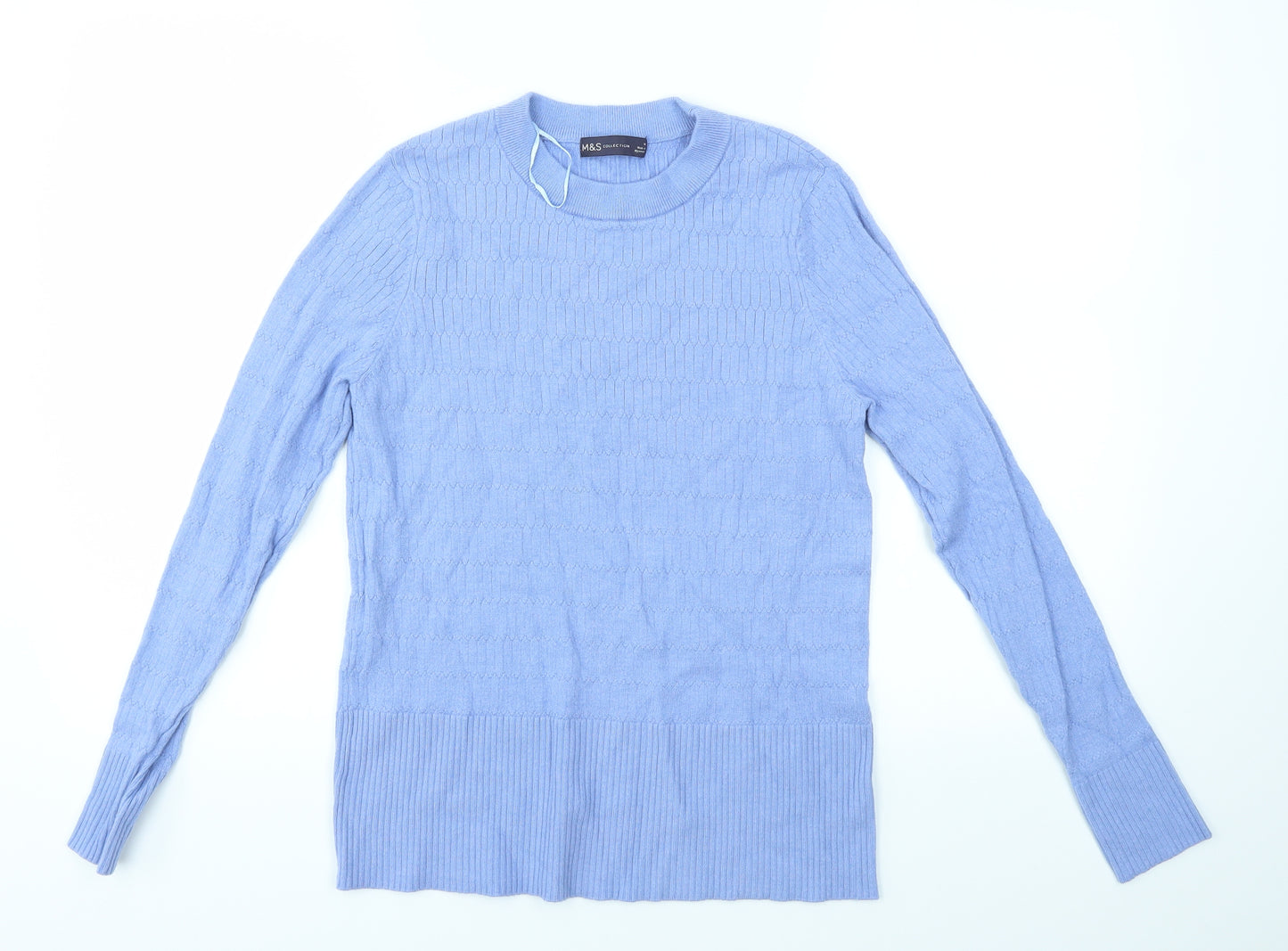 M&S Womens Blue   Pullover Jumper Size 14