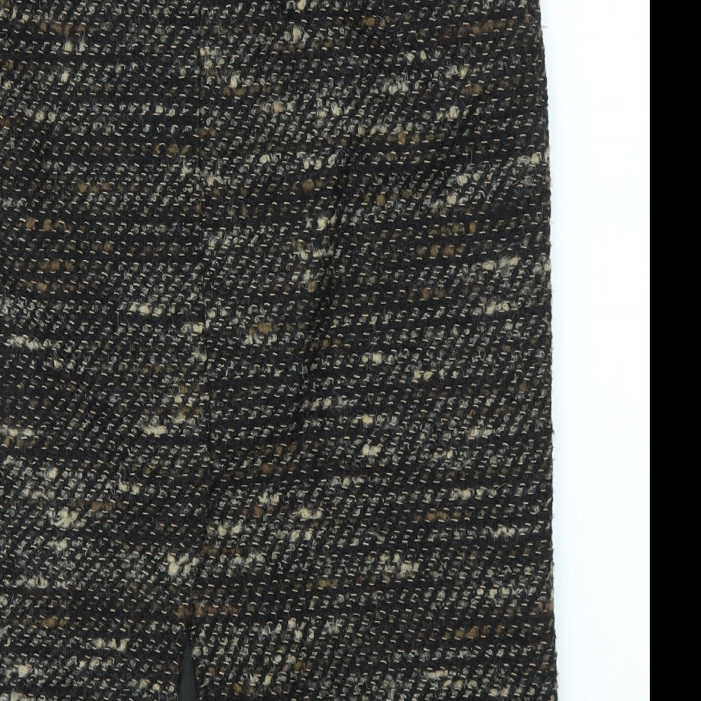 M&S Womens Brown   A-Line Skirt Size 14