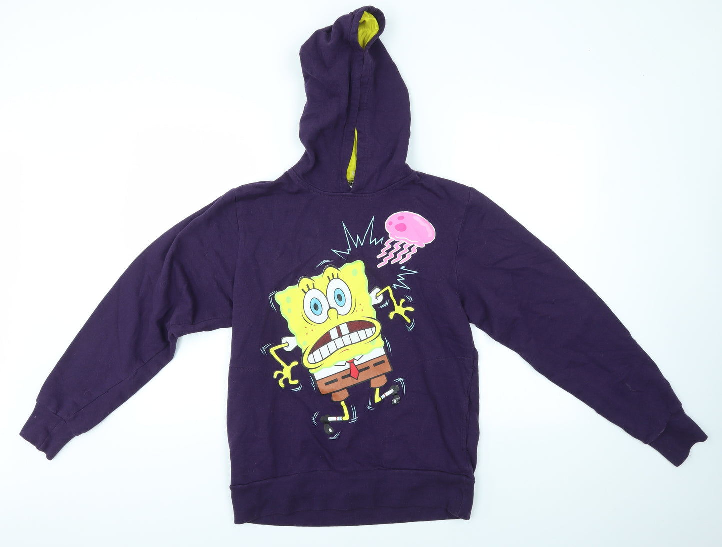 Nickelodeon Womens Purple   Pullover Hoodie Size M  - spongebob square pants