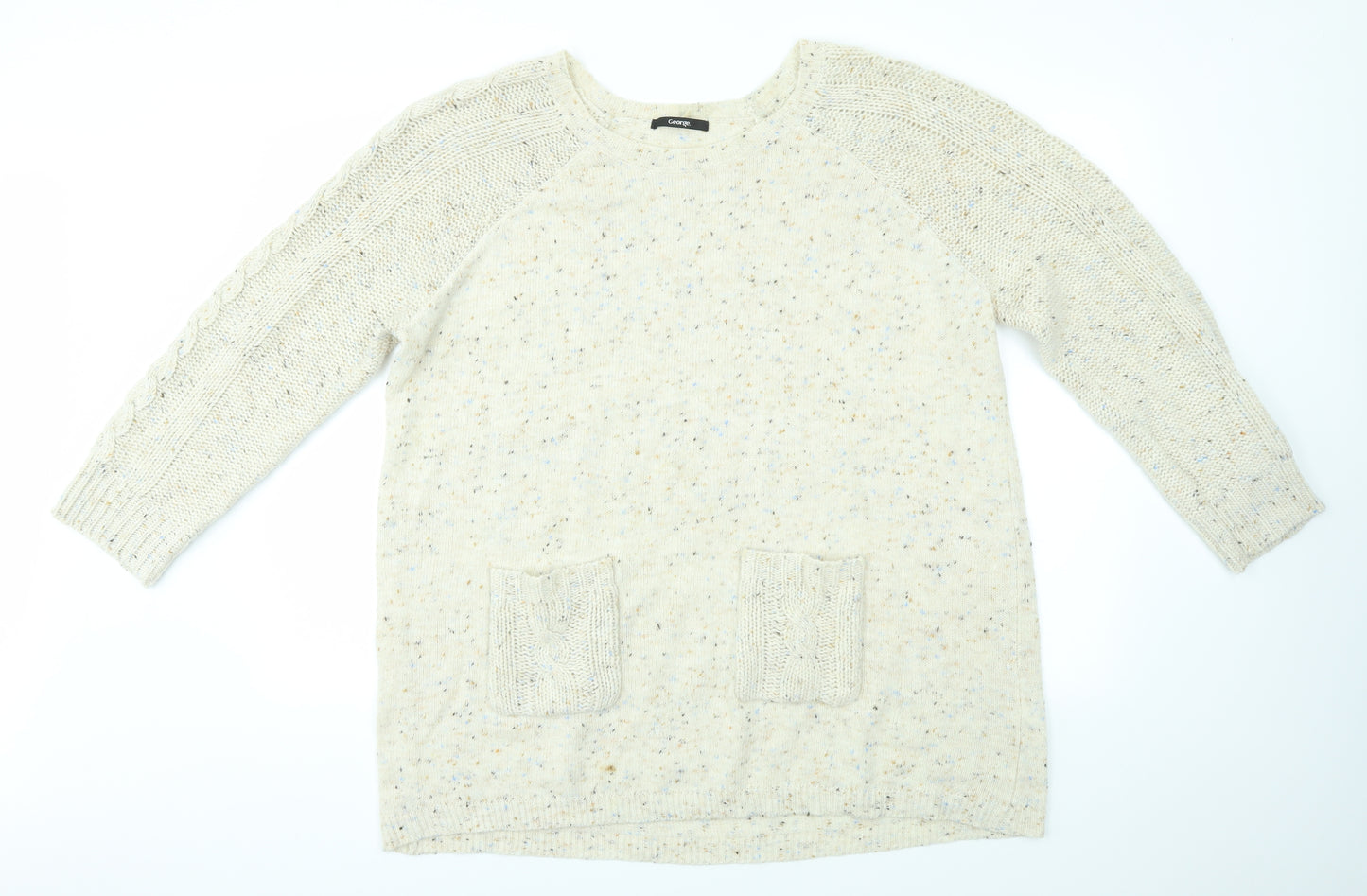 George Womens Multicoloured   Pullover Jumper Size 22