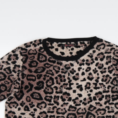 Primark Womens Brown Animal Print  Top Pyjama Top Size S