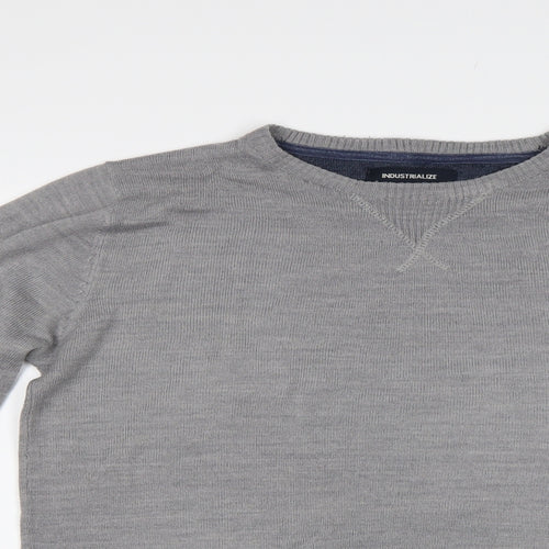Industrialize Mens Grey   Pullover Jumper Size M