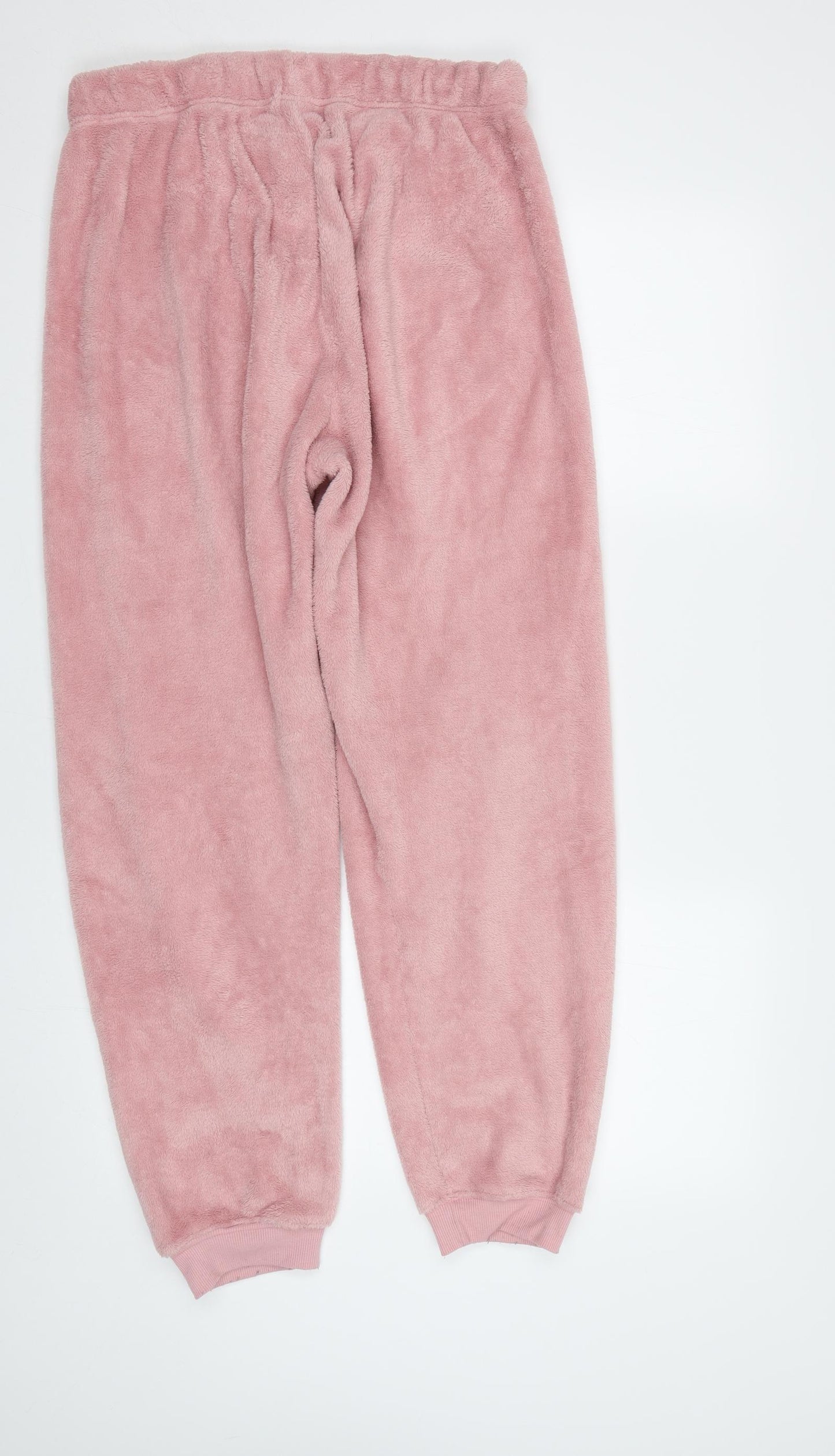Primark Womens Pink  Fleece  Pyjama Pants Size M