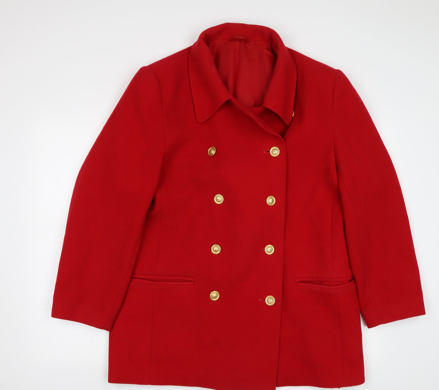 M&S Womens Red   Parka Coat Size 16