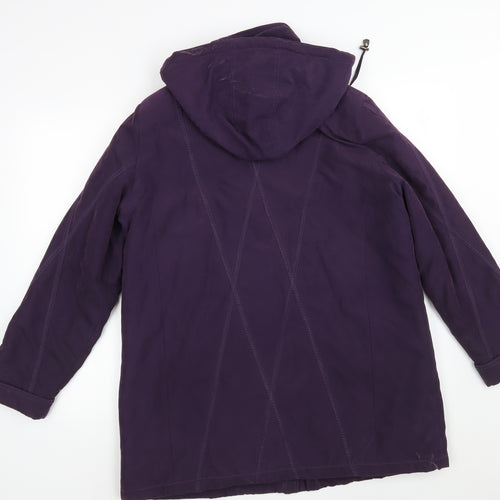 BM Womens Purple   Overcoat Coat Size M