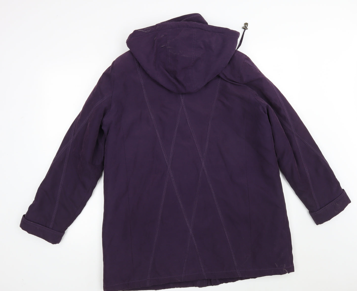BM Womens Purple   Overcoat Coat Size M