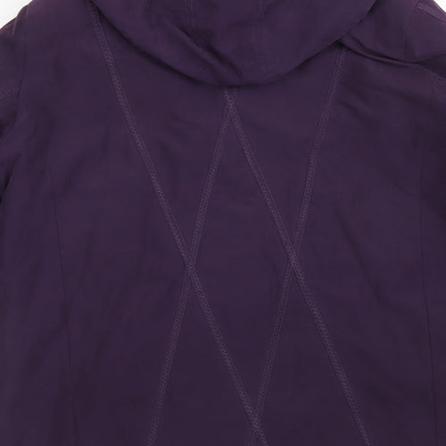 BM Womens Purple   Overcoat Coat Size M