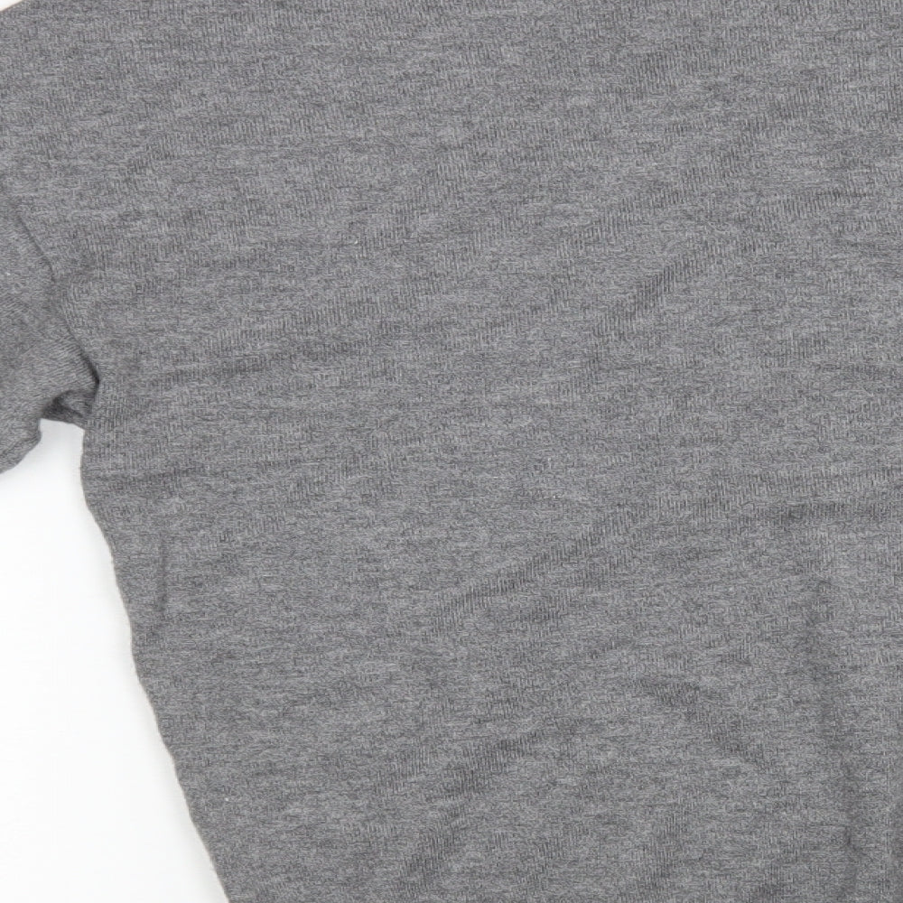 Dorothy Perkins Womens Grey Floral  Pullover Jumper Size 10
