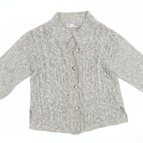 Express Womens Grey   Cardigan Jumper Size M