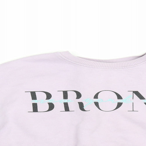 New Look Girls Purple   Pullover Sweatshirt Size 12 Years  - Bronx