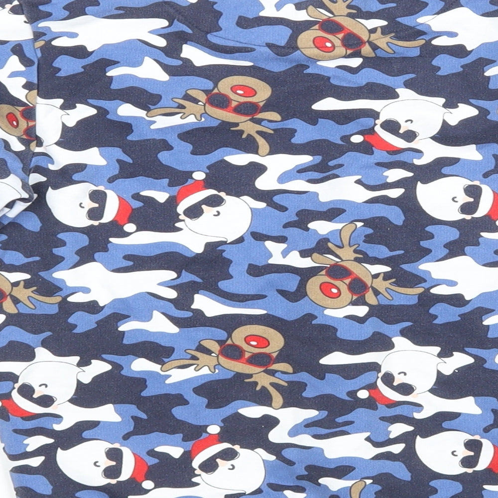 Pep&Co Boys Blue Camouflage  Pullover Sweatshirt Size 8-9 Years  - Xmas Sweatshirt